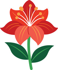 Amaryllis Flower Vector Icon - Free Download & Design Applications
