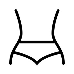 body icon. Women waist icon. Weight loss sign. vector illustration