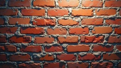 Rustic Red Brick Wall Close-Up – Aged Architectural Texture