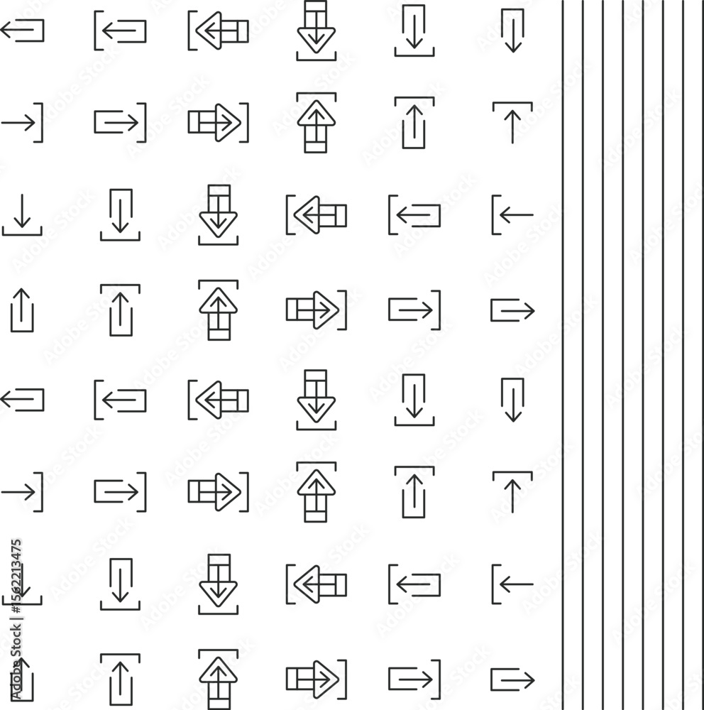 Poster arrow and cursor icons