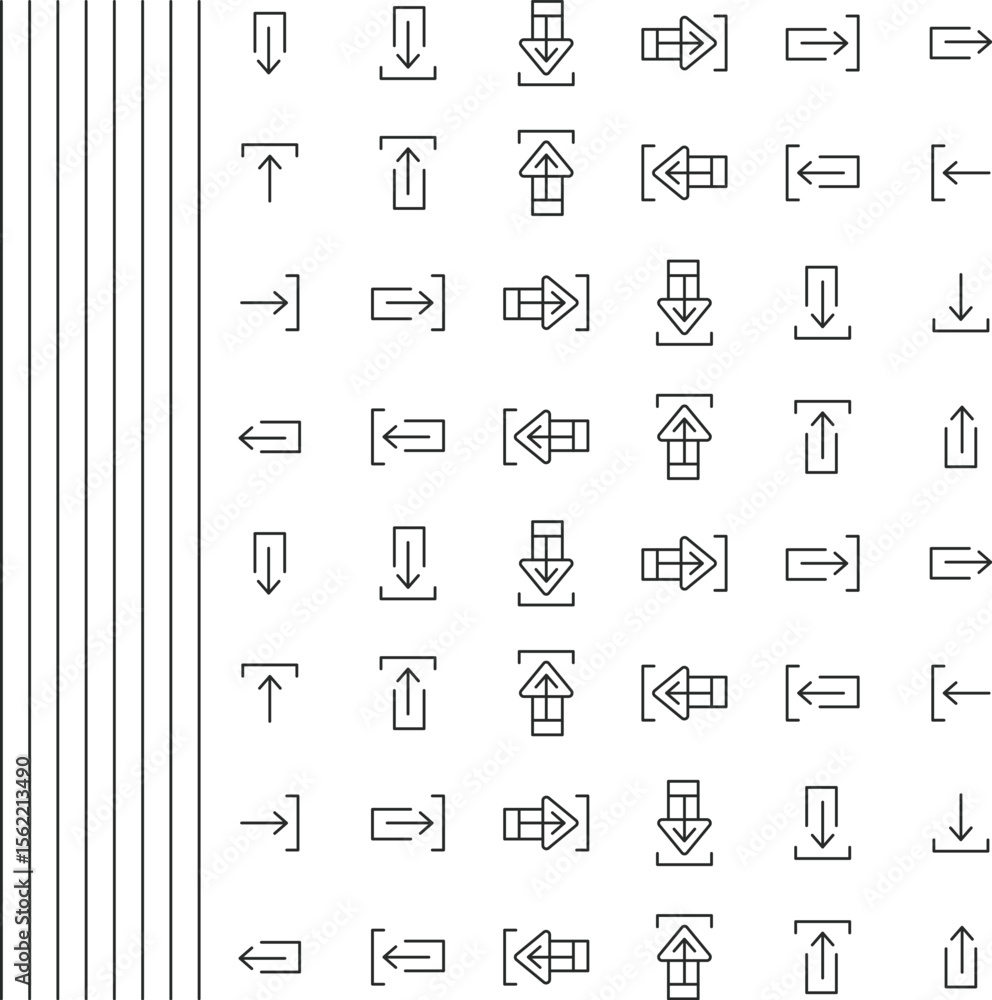Poster arrow and cursor icons