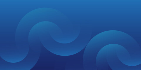 Abstract blue background with circles. Vector illustration