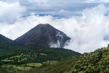 Active volcano Izalco.Parque Nacional Los Volcanes .Salvador. Central America