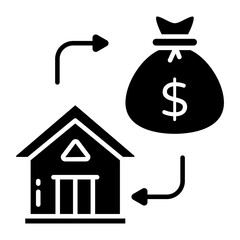 Trendy vector design of real estate payment