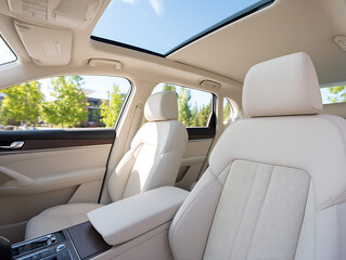 Luxury Panoramic Sunroof Car Interior with Modern Design and Open Air Experience 37664490 1