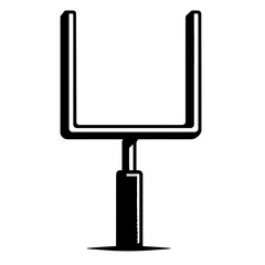 American Football Goal Post Silhouette Vector - Field Goal Illustration for Sports Design © MDani