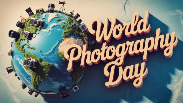 World photography day celebrated globally with cameras adorning the earth