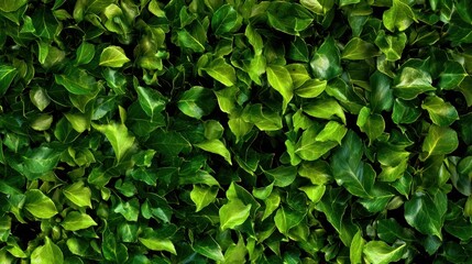 The vibrant green leaves creating a lush, natural wall of foliage.