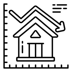An icon design of property loss