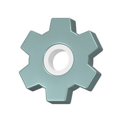 setting gear realistic 3d rendering