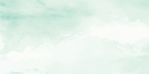 Obraz premium Mint Green Watercolor Background with Soft Aquarelle Texture – Hand-Painted Brush Strokes on White Paper for Fresh Minimal Design, Product Mockups, and Organic Visual Projects