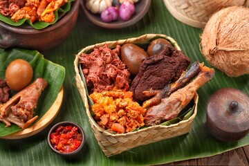Gudeg is a traditional Javanese dish from Yogyakarta and Central Java, Indonesia.