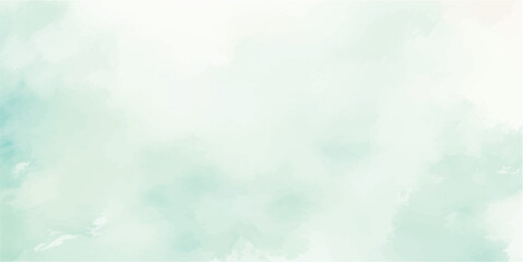 Mint Green Watercolor Background with Soft Aquarelle Texture – Hand-Painted Brush Strokes on White Paper for Fresh Minimal Design, Product Mockups, and Organic Visual Projects

