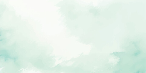 Mint Green Watercolor Background with Soft Aquarelle Texture – Hand-Painted Brush Strokes on White Paper for Fresh Minimal Design, Product Mockups, and Organic Visual Projects

