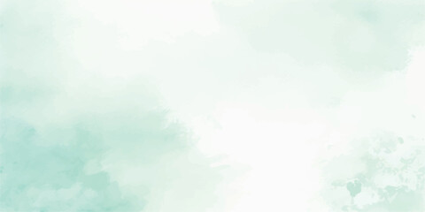 Mint Green Watercolor Background with Soft Aquarelle Texture – Hand-Painted Brush Strokes on White Paper for Fresh Minimal Design, Product Mockups, and Organic Visual Projects

