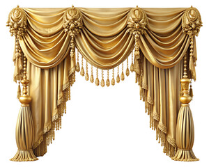 red velvet curtain isolated on white background. PNG Transparent file type with high definition quality And vibrant color grading Available.