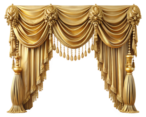 red velvet curtain isolated on white background. PNG Transparent file type with high definition quality And vibrant color grading Available.
