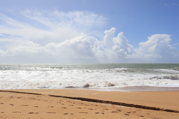 Seascape at Fisherman's Beach in Albufeira, Portugal	