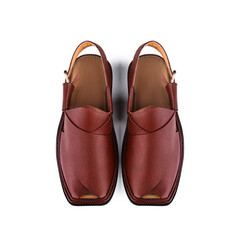 Stylish Peshawari  sandel with White background. 