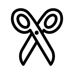 Scissors line icons.School supplies. Simple vector symbol used for school, travel, or education themes. Clean linear design, editable stroke, isolated on white.