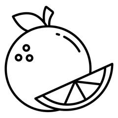 Modern design icon of orange
