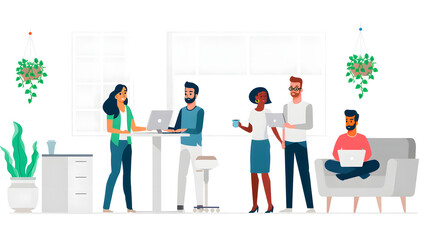 Diverse Colleagues Working Together on Business Plan