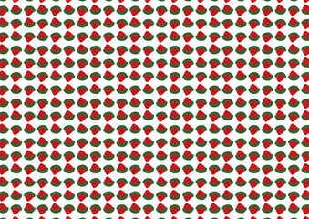 A cheerful, repeating pattern of watermelon slices on a white background, perfect for summer designs.