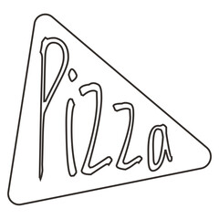 Pizza icon line