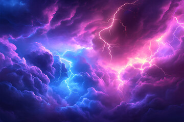 lightning in the sky