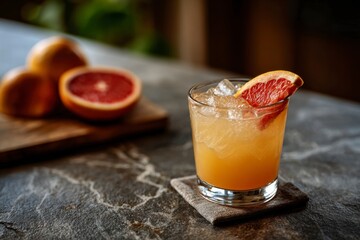 Grapefruit Cocktail on Table