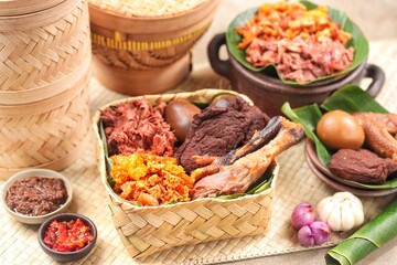 Gudeg is a traditional Javanese dish from Yogyakarta and Central Java, Indonesia.