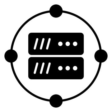 An icon design of data server