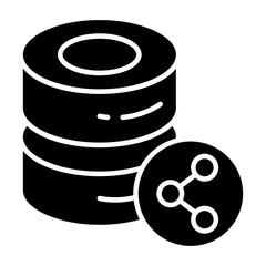 An icon design of share database