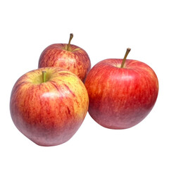red apple isolated on white