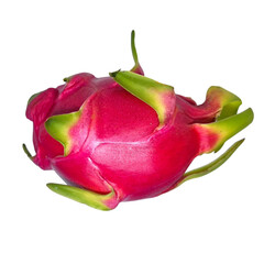 dragon fruit on white background