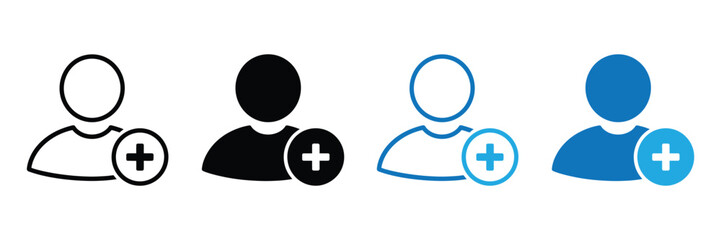 Fototapeta premium New user icon vector illustration isolated on white background