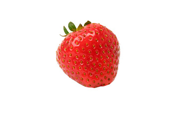 Fresh group of berries isolated on a white background.