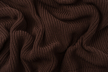 Brown sweater texture as a background.