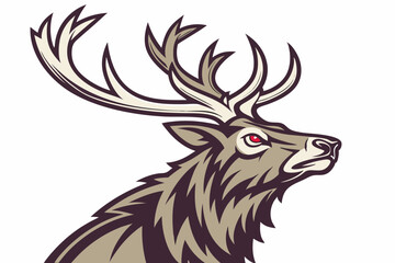 Majestic Stag Head Mascot deer animal