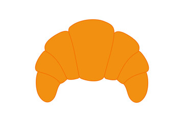 Delicious croissant, French pastry vector illustration. Ideal for food, bakery, breakfast, cafe, and culinary-themed design projects. High-res PNG on transparent background