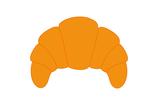 Delicious croissant, French pastry vector illustration. Ideal for food, bakery, breakfast, cafe, and culinary-themed design projects. High-res PNG on transparent background