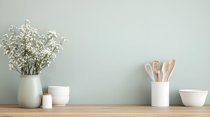 Colorful Flowers on Wooden Table