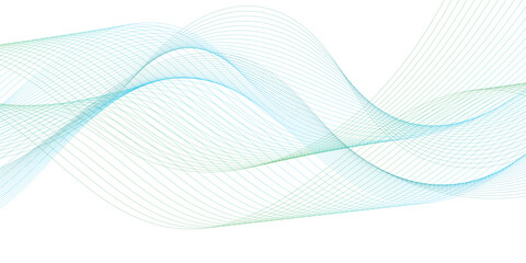 Abstract wave element for design. Digital frequency track equalizer. Stylized line art background. Vector illustration. Wave with lines created using blend tool