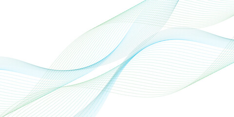Abstract wave element for design. Digital frequency track equalizer. Stylized line art background. Vector illustration. Wave with lines created using blend tool