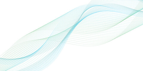 Abstract wave element for design. Digital frequency track equalizer. Stylized line art background. Vector illustration. Wave with lines created using blend tool