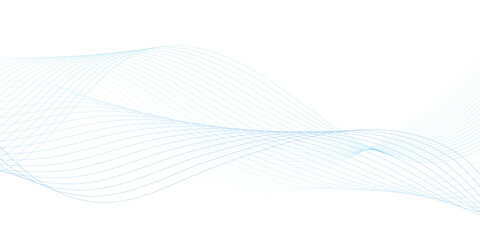Abstract wave element for design. Digital frequency track equalizer. Stylized line art background. Vector illustration. Wave with lines created using blend tool