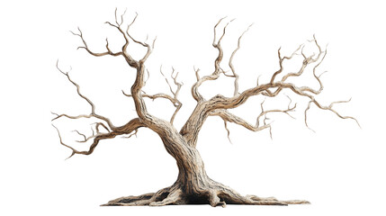 dead tree dead tree dead tree isolated dry twisted tree branches on white background 3D render