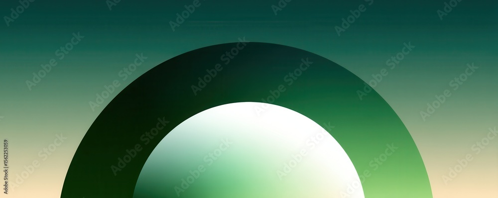 Poster abstract gradient design featuring a circular motif on a modern background