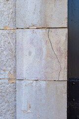 old cracked stone wall texture