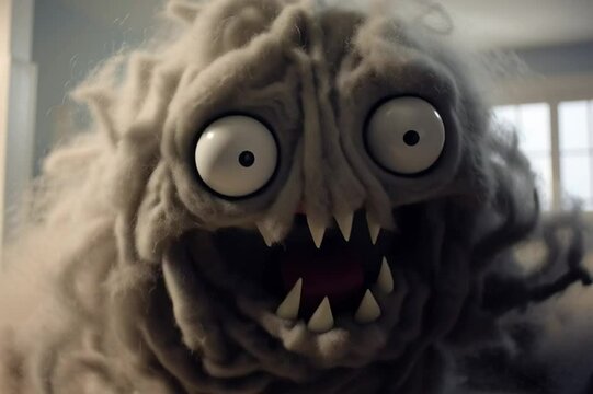 Staubmonster verwschmutzt die Wohnung